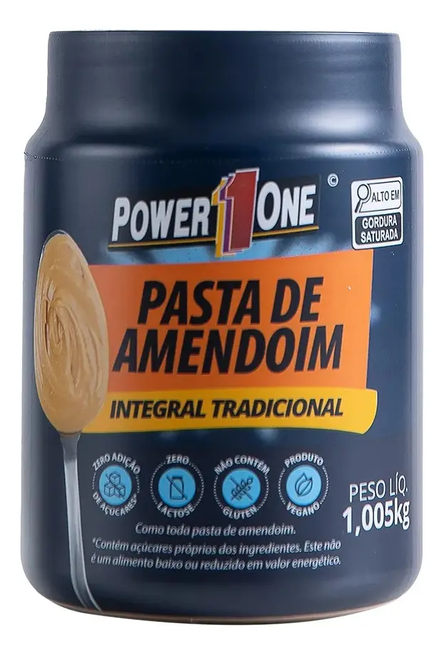 Pasta de Amendoim Integral Tradicional Power One 1,005 kg